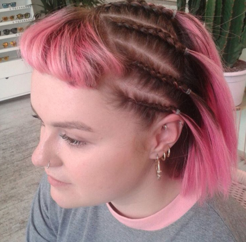 For a little detail you can easily add some tiny plaits - so cute. 