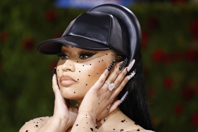 Nicki Minaj attends the Costume Institute Benefit at the Metropolitan Museum of Art in 2022. File Photo by John Angelillo/UPI