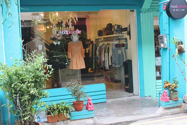 One of the alley's most well-known local boutiques is Modparade (66-68 Haji Lane) is (Image Credit: www.lifestylelaundry.com)