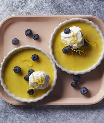 Hector Manuel Sanchez Need a dose of sunshine? Bright, refreshing citrus is the star of these silky baked custards. And with only five ingredients, they could hardly be simpler to make. <strong>Get the recipe:</strong>Lemon Pots de Crème