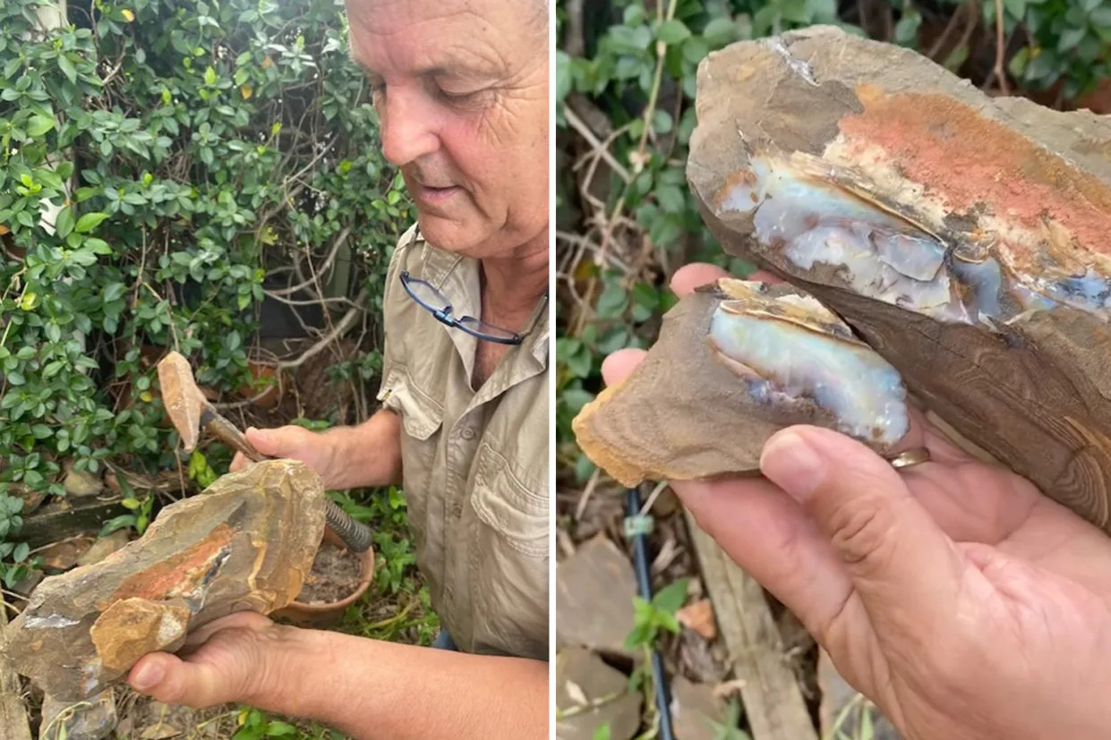 Man’s incredibly rare 3.2kg discovery in Aussie backyard: 'It's amazing'