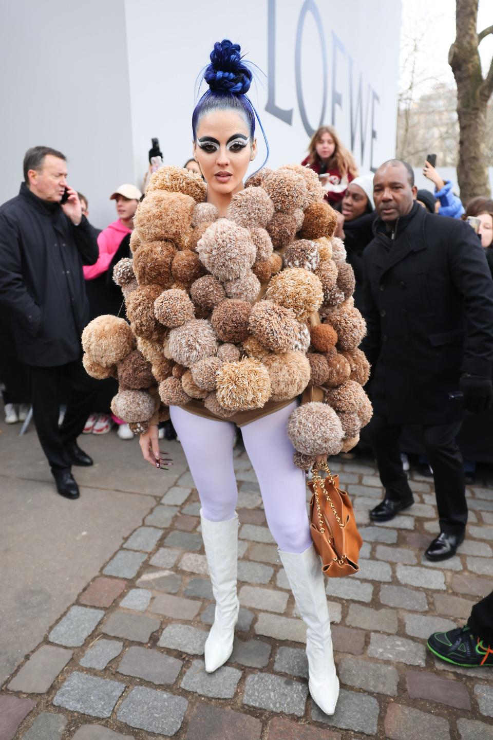 Sita Abellan attends the Loewe Menswear at Paris Fashion Week 2023 on January 21, 2023.