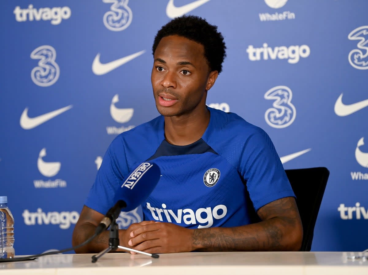 Sterling is focusing on the future after joining Chelsea  (Chelsea FC via Getty Images)