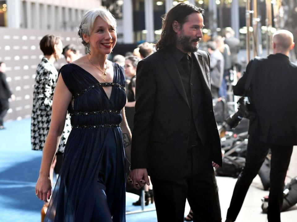 Keanu Reeves and his partner Alexandra Grant on 2 November 2019 at an event in Los Angeles (Emma McIntyre/Getty Images for LACMA)