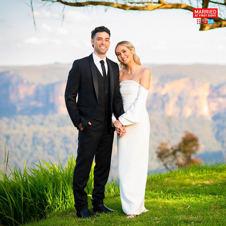 MAFS’ Ollie and Tahnee at final vows.