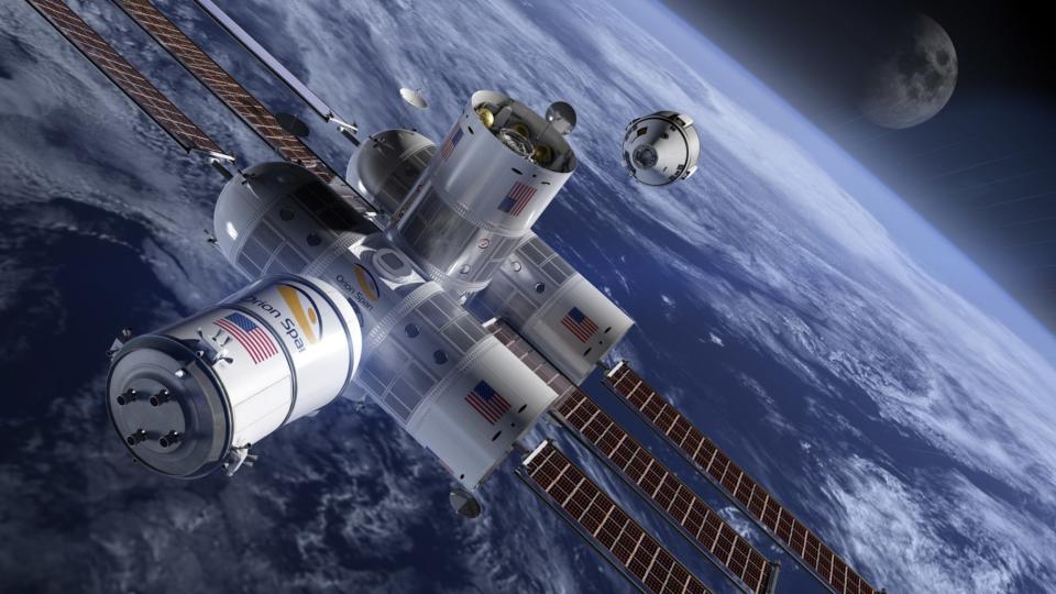 A proposed luxury space hotel, Aurora Station, would let tourists stay in orbit for 12 days at a time. <cite>Orion Span</cite>