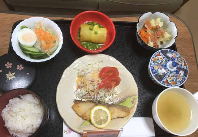 Une femme prend en photo les bons plats de l’hôpital