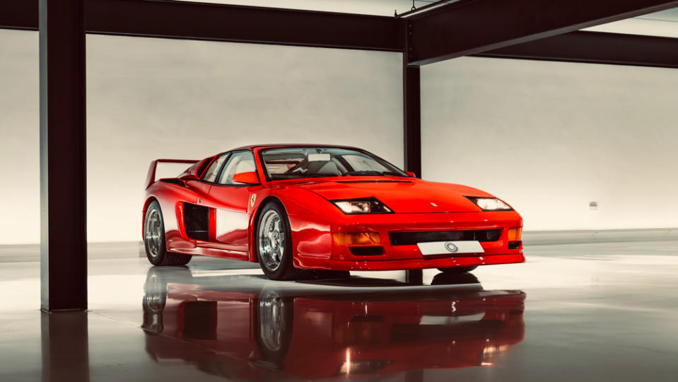 A Ferrari Testarossa enhanced by tuner Koenig Specials and given its Competition Evolution treatment.