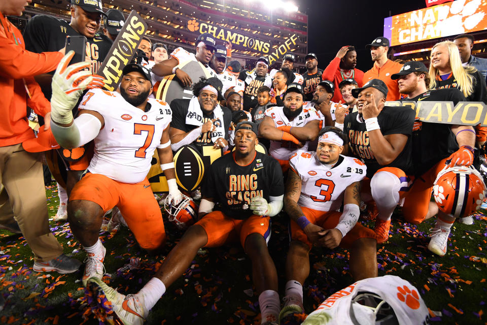 Clemson’s win was a costly one for FanDuel. (Getty)