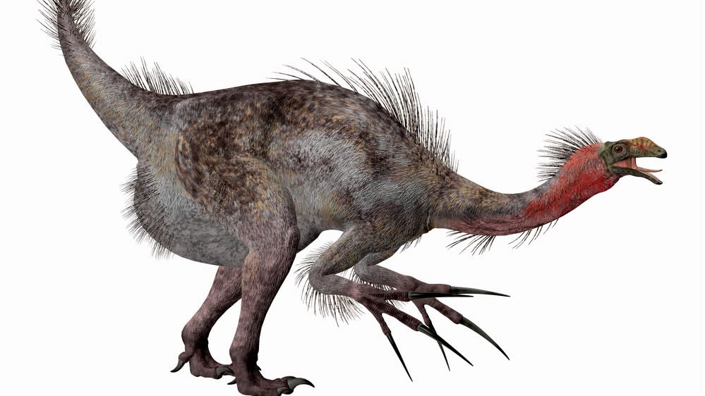  An illustration of Therizinosaurus. 