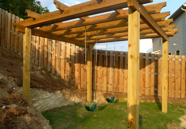 DIY Swing Set - Pergola