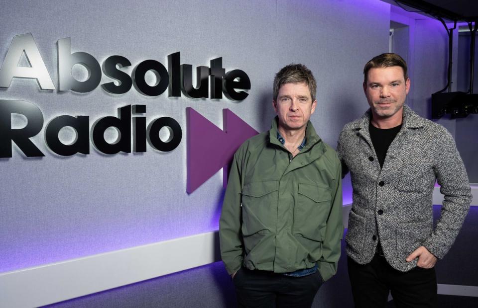 Noel Gallagher was drawn on the subject by Absolute Radio’s Dave Berry (Getty Images for Bauer Media)