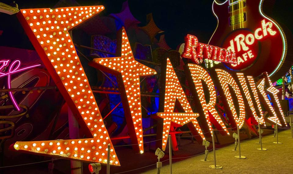 The Neon Museum in Las Vegas where all that glitters is old. The museum is a haven for old neon signs from the Las Vegas strip. Tuesday September 20, 2022.(Hold For Features)