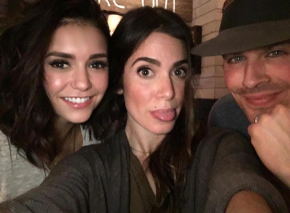 Ian Somerhalder, Nina Dobrev, and Nikki Reed