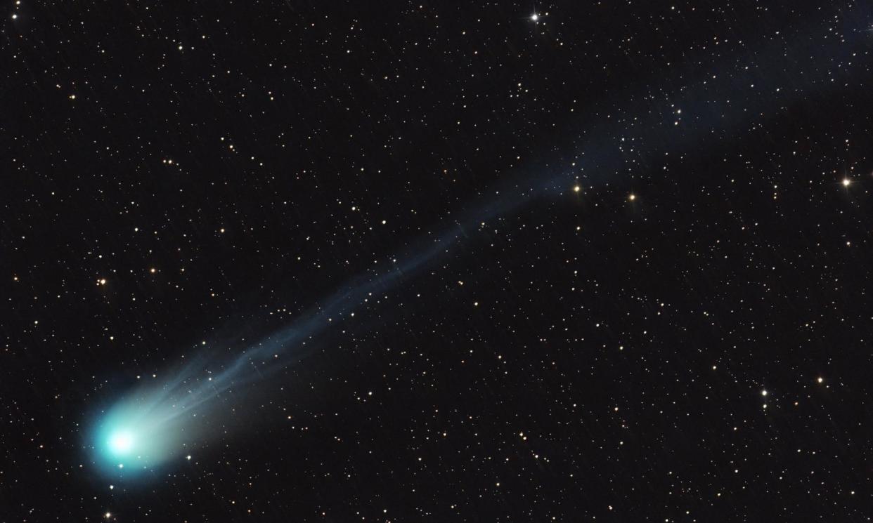 <span>The comet – real name 12P/Pons-Brooks – was nicknamed the Devil comet because eruptions from its nucleus can make it look like it has two horns.</span><span>Photograph: Nielander</span>