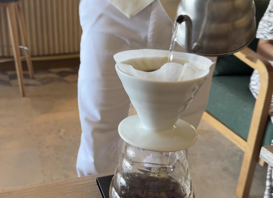Learn how to make the perfect cup of Colombian coffee at the coffee-tasting class at Sofitel Baru Calablanca.<p>Courtesy Kelsey Barberio</p>