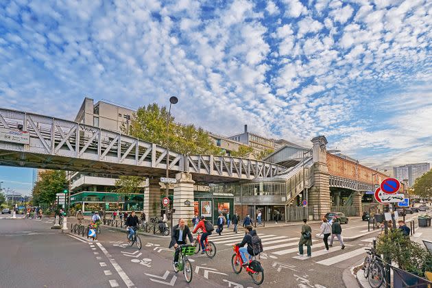 Paris, France - September 28, 2021: Pedestrians and traffic at the Quai de la Gare metro station in Paris. (Photo: Thomas Demarczyk via Getty Images)