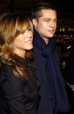 Jennifer Aniston and Brad Pitt at the LA premiere of Universal's Along Came Polly