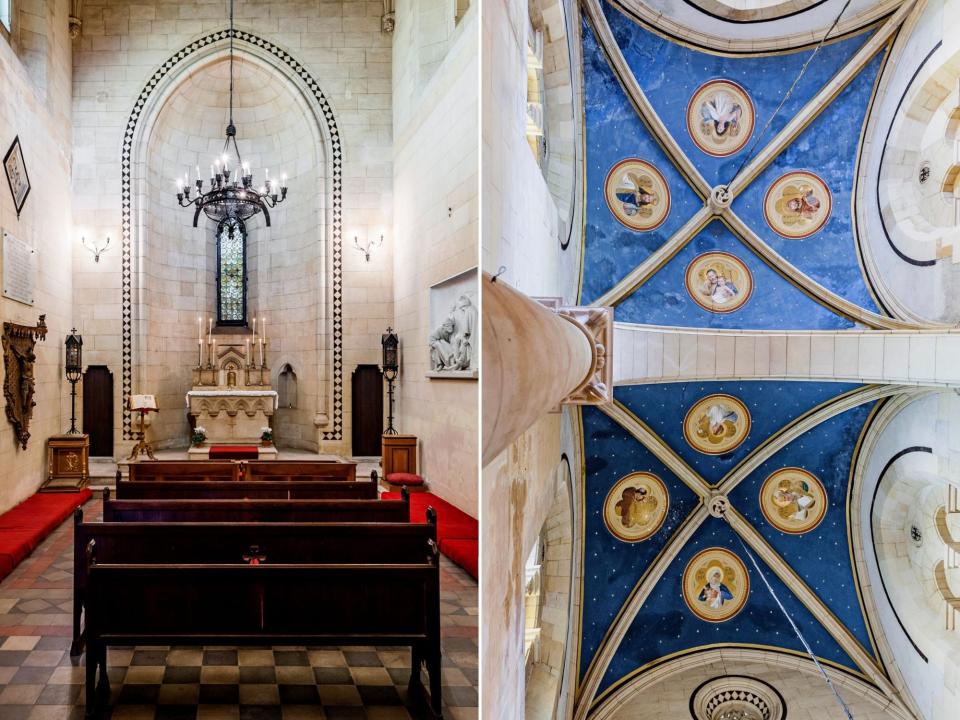 Chapel in Castello Pennisi di Floristella, Acireale, Sicily, Italy