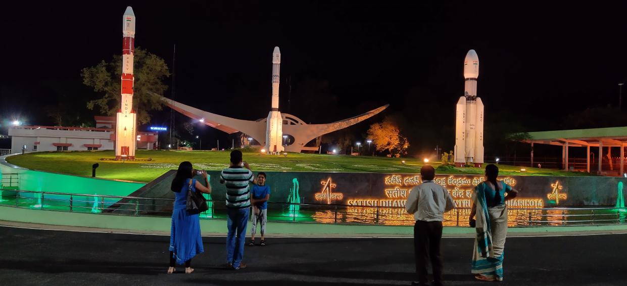 The entrance of the Indian rocket port.