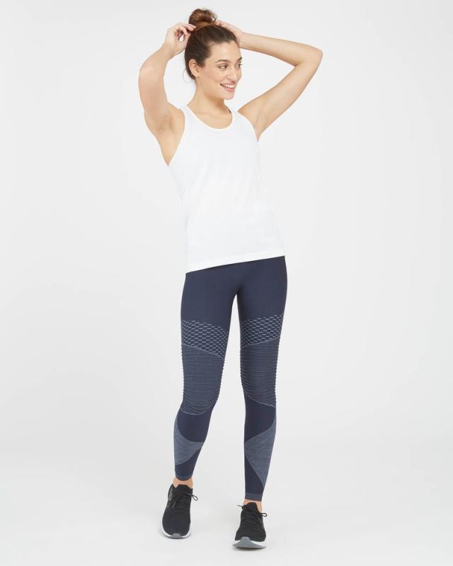 Spanx Look At Me Now Seamless Side Zip Leggings - Leggings from