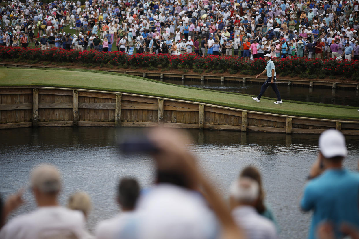 Scottie Scheffler during the final round of last year's Players Championship. (Jared C. Tilton/Getty Images)