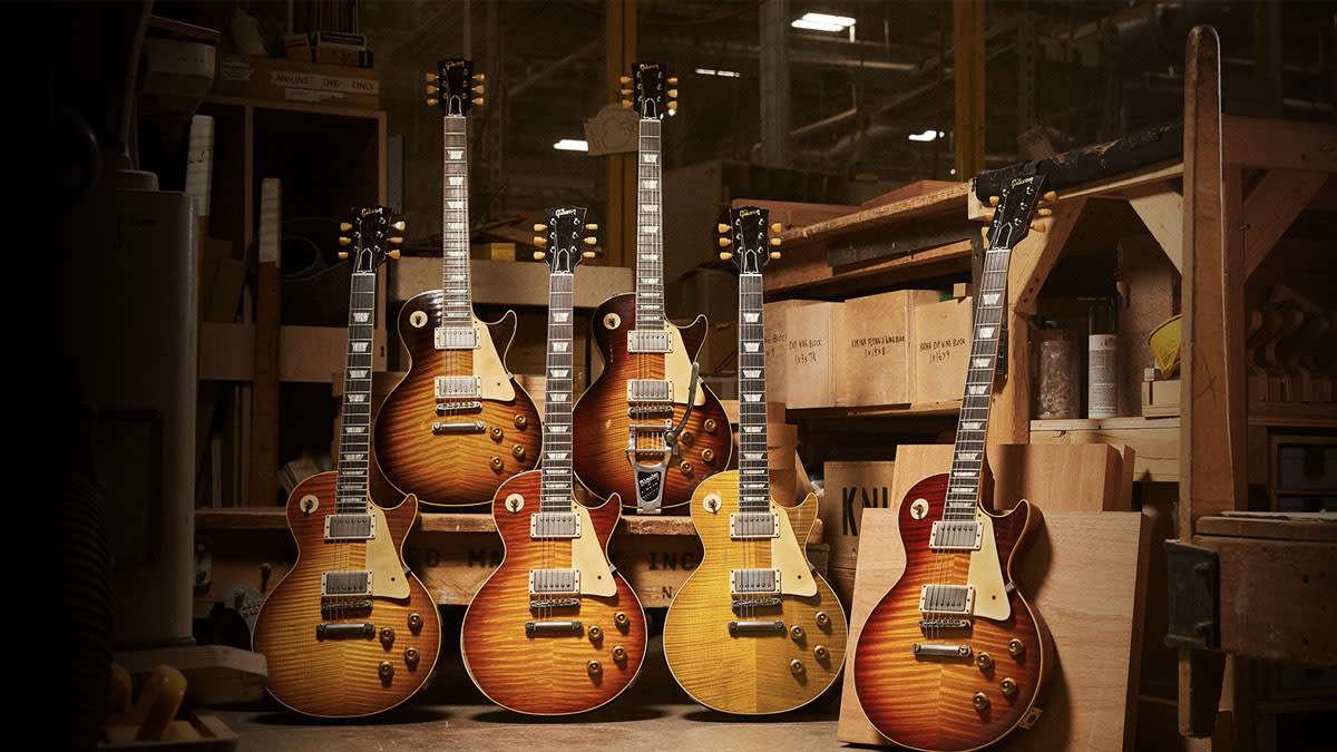  Gibson 1959 Les Paul Standard Reissue Limited Edition Murphy Lab Aged With Brazilian Rosewood Cherry in Murphy Burst. 