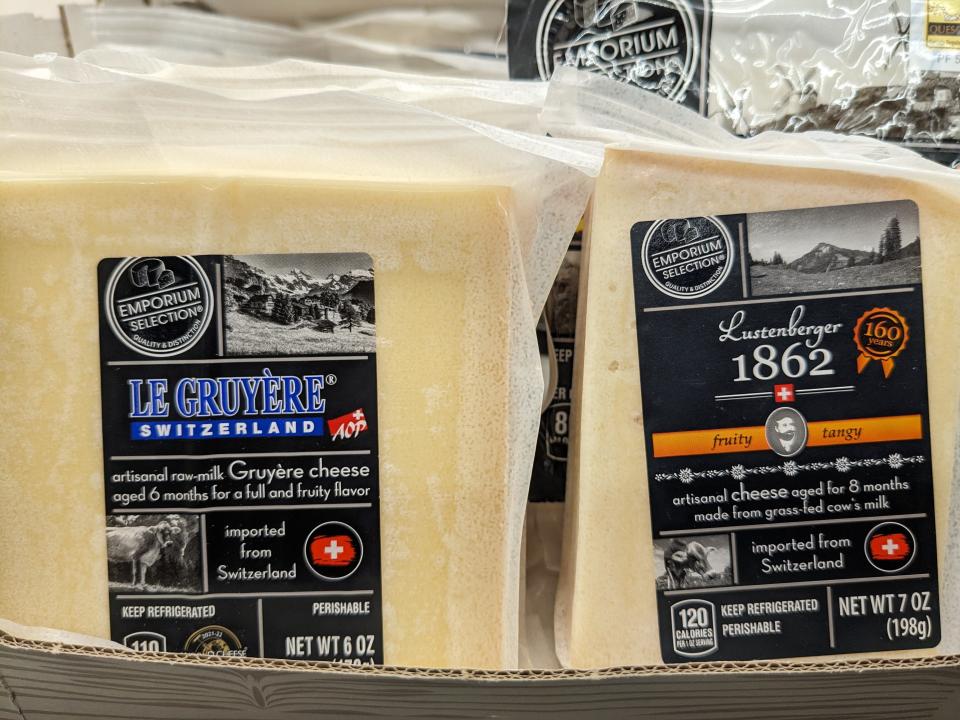 Gruyere cheese at Aldi