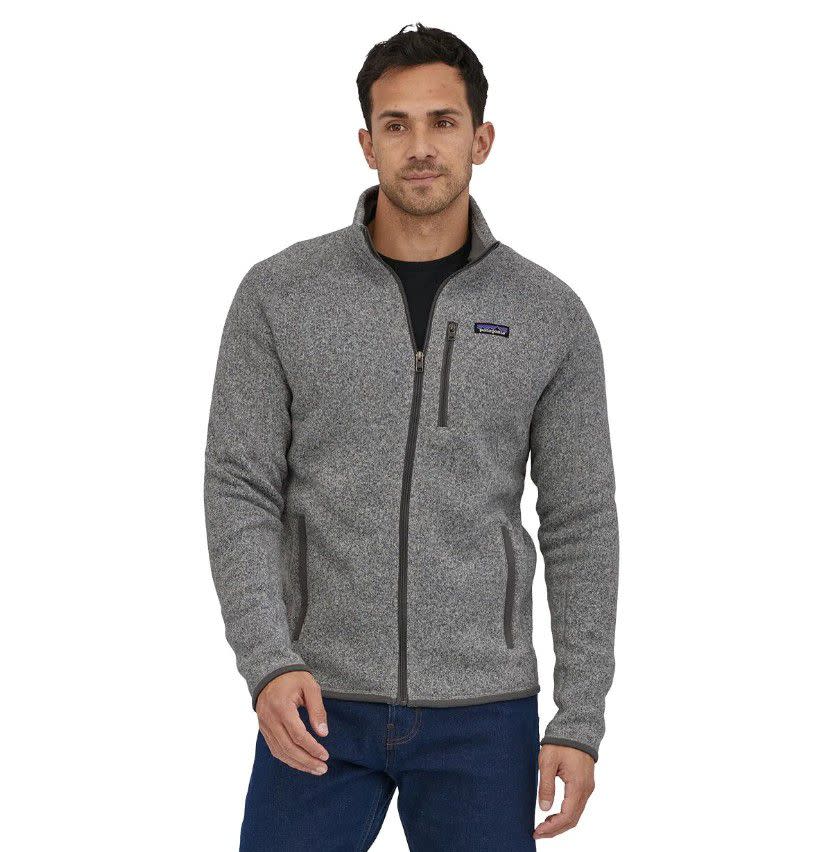 Man wearing Patagonia's Better Sweater fleece