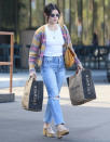 <p>In Studio City, Lucy Hale starts her week with grocery shopping at Erewhon Market on Dec. 20.</p>