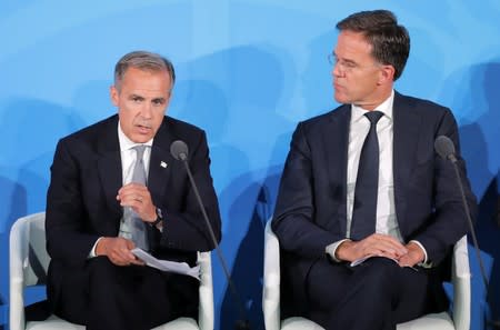 Bank of England Governor Mark Carney speaks during the 2019 United Nations Climate Action Summit at U.N. headquarters in New York City, New York, U.S.