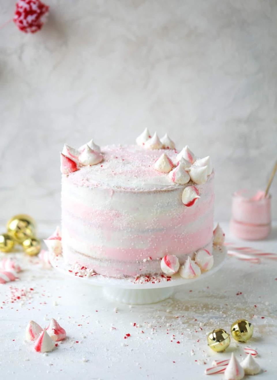 Pink Peppermint Cake