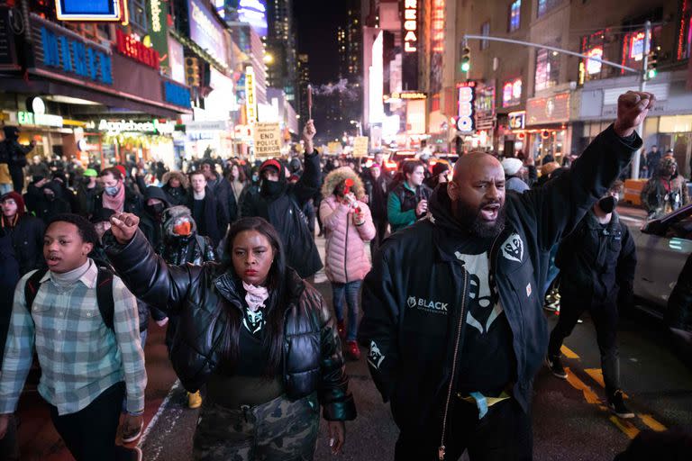 Protestas en Times Square, Nueva York