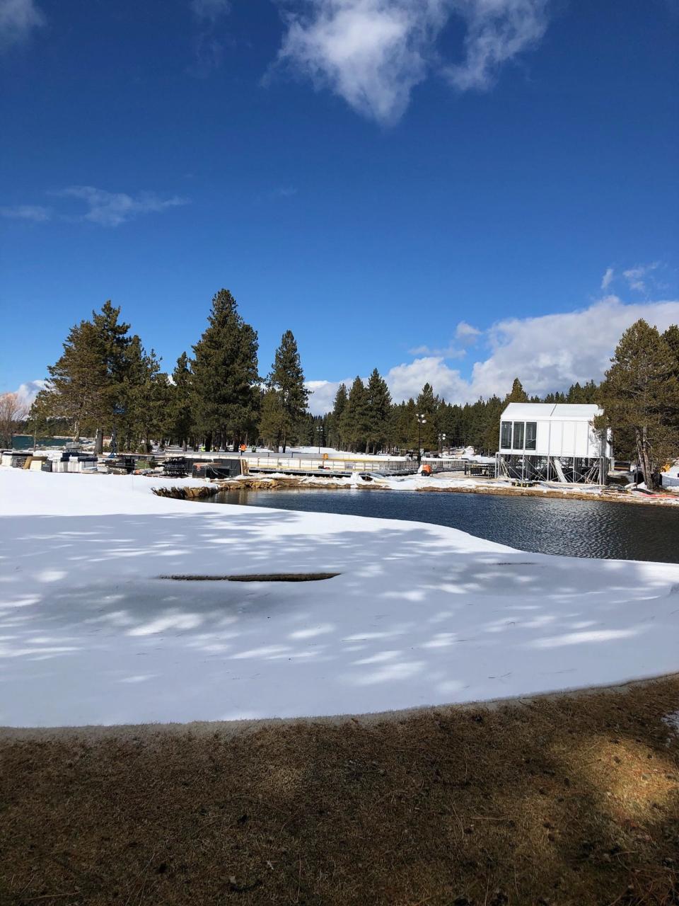 After a snow-filled winter, the golf course normally opens in early May, grounds director Brad Wunderlich said.