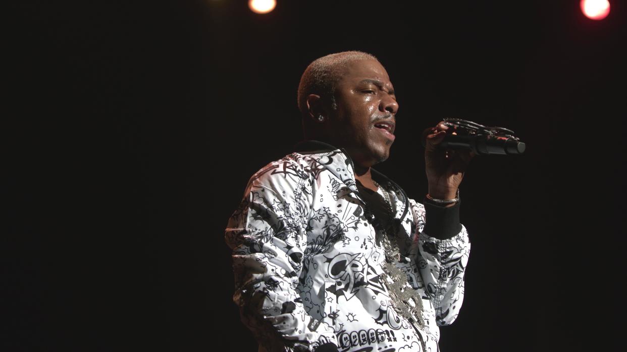 Sisqó, the lead singer of Dru Hill, performs at the Old School Summer Jam in Rochester.