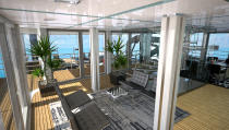 New York–based Gill Schmid Design released plans last week for a 295-foot steel-hulled ice-class explorer yacht it designed in conjunction with Cape Town firm Tim Dempers Studio. Taking yachting to the extreme, this explorer was created for the adventurous sailor who envisions cruising among polar ice caps and remote tropical waters—all while comfortably settled into a luxuriously appointed vessel with room for 26 passengers and 40 crewmembers.