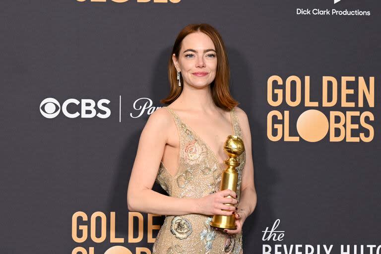 Emma Stone obtuvo un Globo de Oro por su trabajo en Pobres criaturas