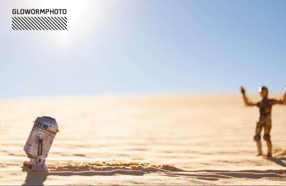 R2-D2 Goes Too Fast (Brian Winshell & Sissy Nunez/GloWormPhoto)