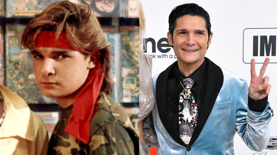 Corey Feldman in 1987 and 2020. (Credit: Warner Bros/Rodin Eckenroth/WireImage)