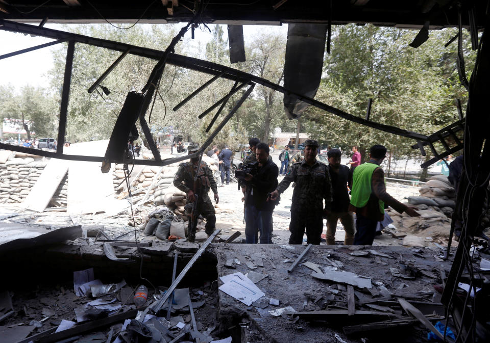 Taliban claims Kabul suicide bombing near U.S. Embassy