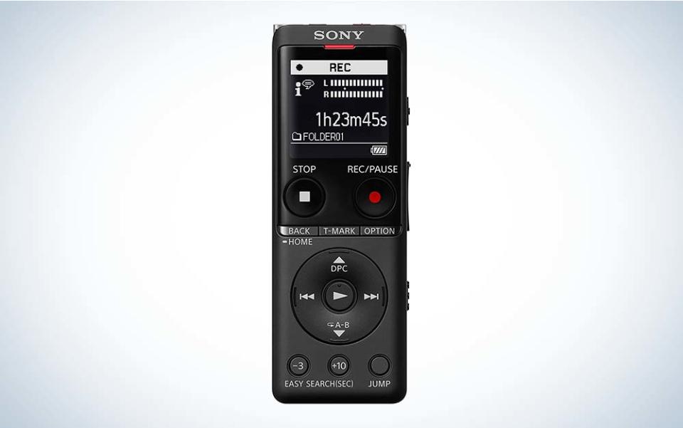 Sony ICD-UX570 is the best voice recorder overall.