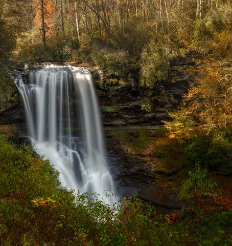 <p>Getty</p> Dry Creek Falls, just outside of Highlands, North Carolina.