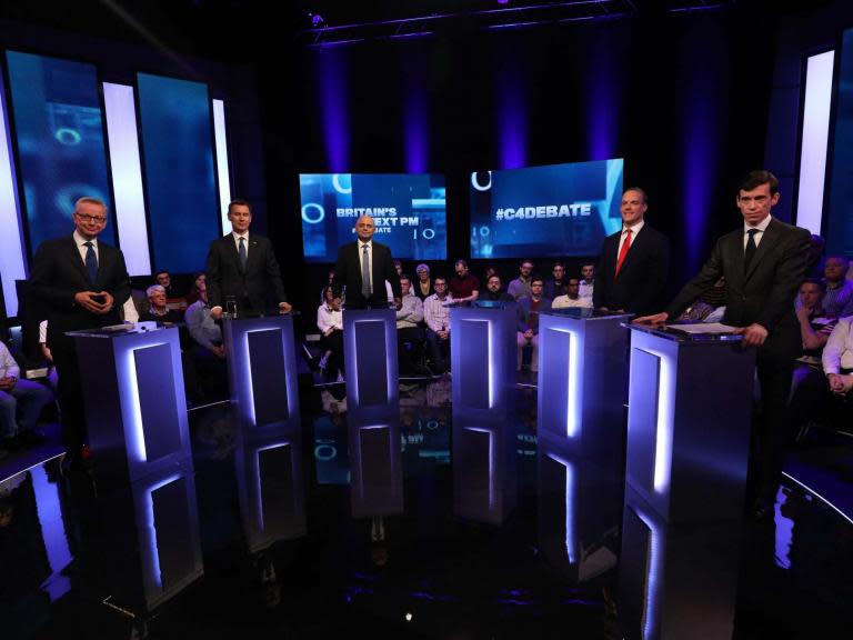 Have you ever seen such a bunch of useless, inept, insightless people as those five taking part in the Channel 4 “debate” last night? Leaving aside the pathological avoidance of Boris Johnson, the level of denial on display was staggering: promising to mend society with its child poverty, reliance on food banks, veteran homelessness, poor mental health access and so forth when their party’s actions have caused it all in the first place. Do they have no sense of responsibility or remorse? Asked about their weaknesses we got “impatience” (Gove, an opportunity to grandstand followed), “being stubborn” (Javid, ditto) and “not knowing enough about the outside world” (Stewart, huh?). How about “I have no qualifications whatsoever to do this job”?Several inaccurate statements were made about mental health, with them constantly confusing it with mental illness (they are not the same). Cue another weakness: lack of knowledge. You may have been an “entrepreneur”, Hunt, but you were a disaster at health and social care and you are the cause, with your complete lack of qualifications (like Hancock) of the current problems. The narcissism on display was also staggering regarding their alleged achievements. How they said what they did mattered more than what they said: big wide, honest, trust-me eyes (Hunt); acting like a defence lawyer in an American cop drama by looking at the audience, arms open and beckoning (Gove, Stewart), looking directly at the camera (Gove)... It was pitiful – and they sit in judgement on us “ordinary” folk ?R Kimble Leeds And silent Boris is no betterIf Boris Johnson is chosen as prime minister by the Tory party he will wreak havoc in the country and will be a disaster for the ordinary people of Britain. His track record as foreign secretary shows clearly that he does not deserve to be prime minister. He messed up the case of Nazanin Zaghari-Ratcliffe and she is still languishing in an Iranian jail. He has ridiculed Muslim women, calling them “letter boxes”. He did not keep his promises as the lead campaigner of Brexit about allocating the NHS with £350m per week. He had no policies in place about Brexit to negotiate with the EU. Everything was in the air.He did not tell the people about the current pitfalls we are facing today in getting Brexit through. Leaving the EU was not a walk in the park. Yet surprisingly the majority of Tory MPs are supporting him and have made him the frontrunner to succeed Theresa May in July. One can only dread where he is going to lead the country and its economy. Looks like it will be down the slippery slope. He is a dishevelled entertainer and is not a mature and serious leader. He can provide laughter to the people and his supporters but later they will end up in tears. It is time now for concrete action to be taken by all the democratic forces and parties to stop him from damaging the country before it is too late to retrieve the situation. Baldev Sharma Harrow If Johnson can’t speak now, why would we trust him at all?If, as seems to be the case, you cannot currently trust your candidate to open his mouth in public, will you be able to trust him to do so if he becomes prime minister?If so, why?If not, are you happy to spend at least the next three years keeping him in a cage and filtering all his output?David Watson South Oxfordshire Why I’m not optimistic about BrexitI am rather confused, like so many I guess, on how the government will deliver Brexit. Some prime ministerial candidates are talking of crashing out of the EU (no deal), which could mean the UK will be under enormous economic pressure until it gets back on its feet.However, the government is currently in never-ending disagreements – and during such a very important time in history, there is no clear leadership material in any of the candidates.In order to manage the situation (no deal) they have to be united, which clearly they aren’t. I don’t have a good feeling about this.K N Majdalani London W8 The best Conservative candidate wasn’t in the debateNot being a Conservative voter I don’t fancy any of the candidates, but if I did have a say it would be Larry the Downing Street cat!I’m sure he will do a better job.Phil Hall Northampton Our economic structures need to catch up to the needs of the planetContemporary capitalism is an outmoded, EU-entrenched ideology that for the large part forbids support of national industries by national governments.The EU commission and parliament should recognise that, because of climate change and the loss of wildlife, economic priorities are changing and it would be a good time for the EU to facilitate the introduction of national versions of the Green New Deal, which is widely supported by European political parties.Geoff Naylor Hampshire