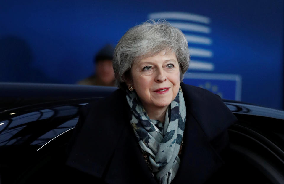 <em>Mrs May is at a European Union leaders summit in Brussels (Picture: Alastair Grant/Pool via REUTERS)</em>