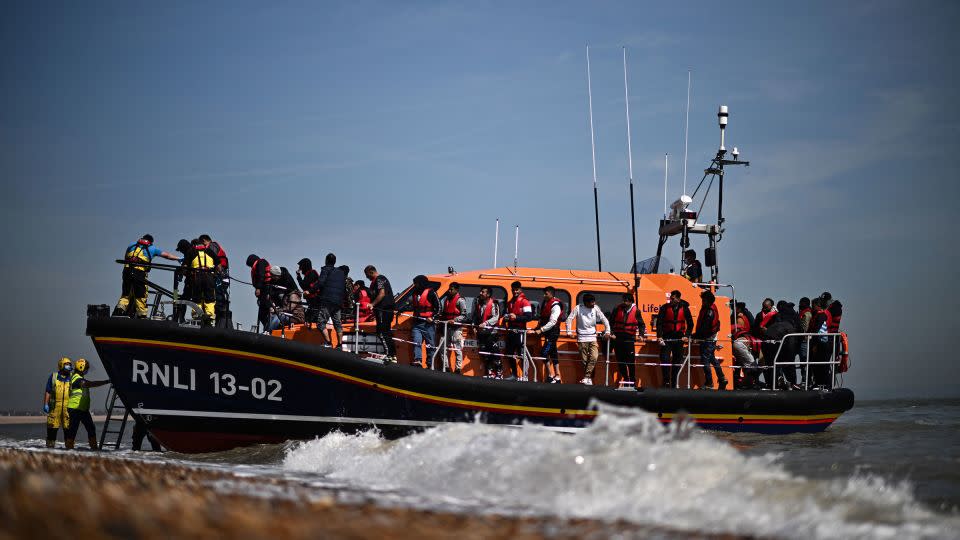 Crossing the English Channel in small boats is a perilous journey and the vessels frequently get into difficulty. - Ben Stansall/AFP/Getty Images