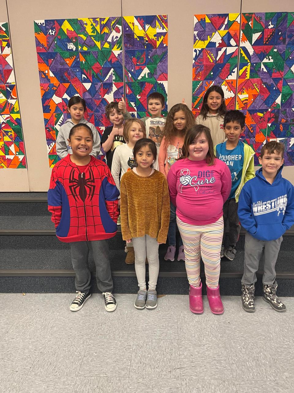 Second grade students include, front row, EJ Huakau, Blessing Say, Averie Perry-Swanson, Hutch Walton. Middle row, Elise Benton, Daelyn Miller, Josue Hernandez. Back row, Katie Forbes, Kinnick Bradley, Alex Butterfield, Lilly Villalobos. Not pictured, Izzy Nelson.