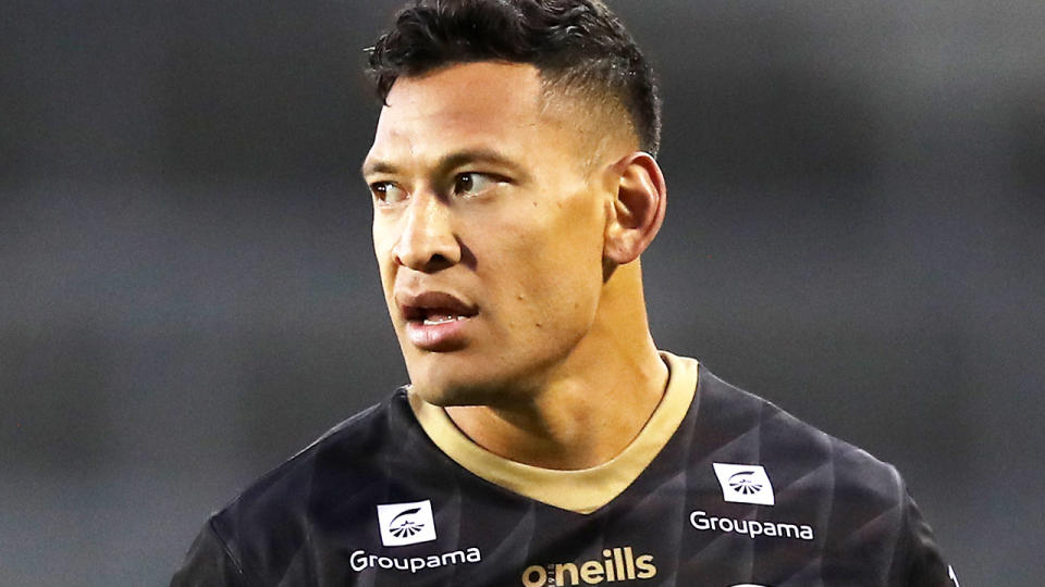 Israel Folau, pictured here in action for the Catalans Dragons in the Super League. 