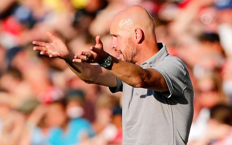 Erik ten Hag is the first United manager to lose his first two games for a century - AFP VIA GETTY IMAGES