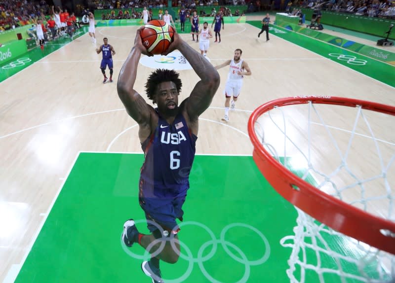 DeAndre Jordan finished with nine points, 16 rebounds and four blocks. (Reuters)