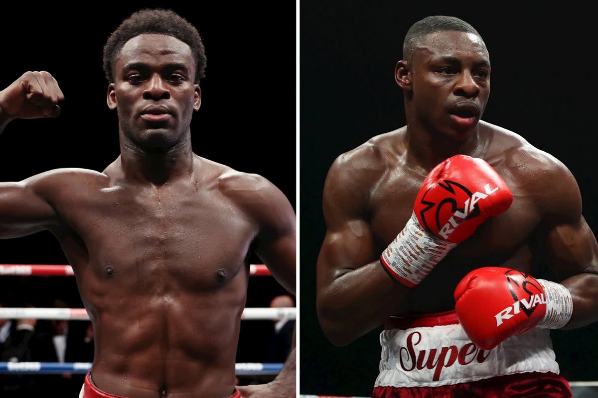 Joshua Buatsi, left, and Dan Azeez will meet as two outstanding unbeaten fighters  (Getty Images)